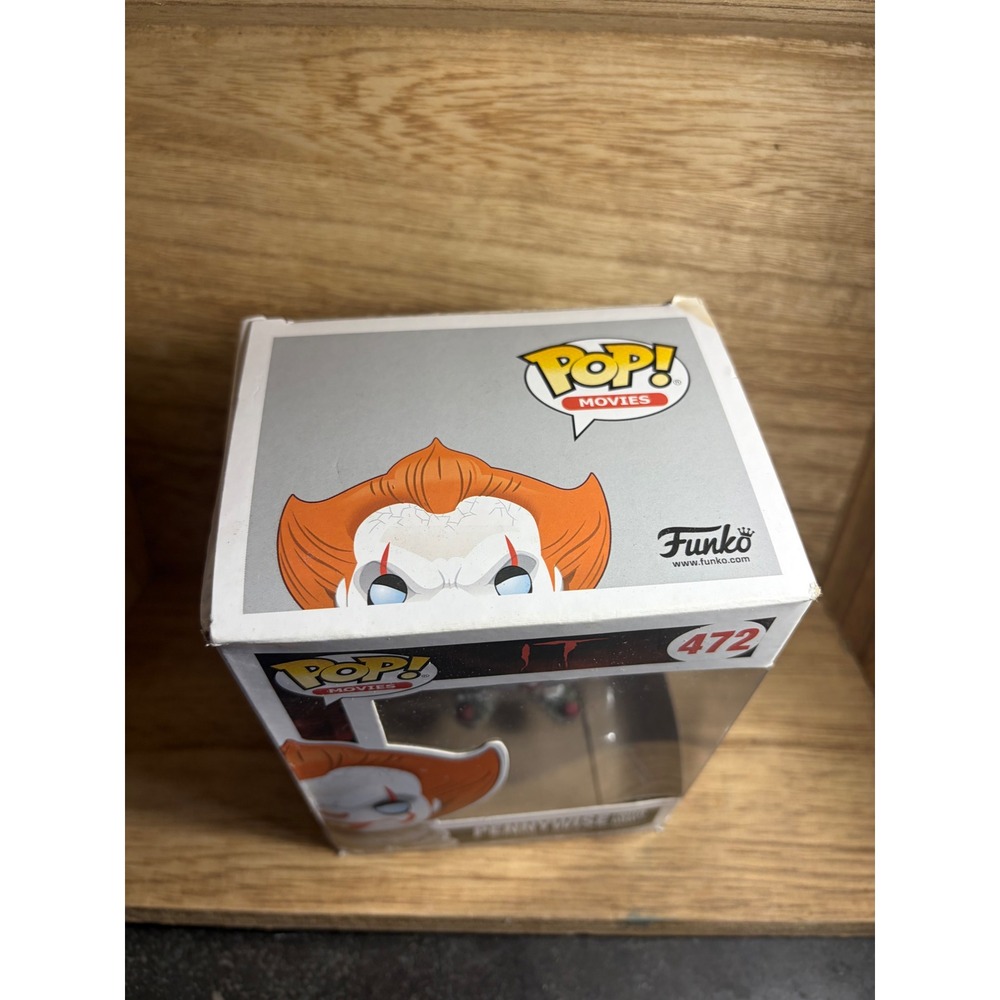 Funko Pop Movies IT Pennywise with Boat Vinyl Figure 472 Horror Collectible - Picture 6 of 7